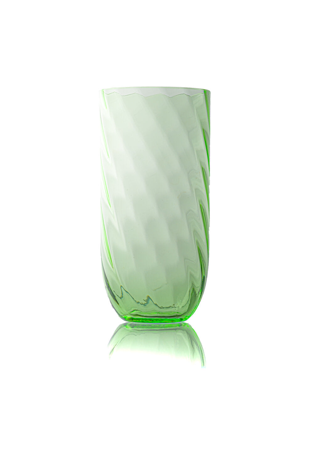 Swirl Long tumbler glas - Light Green